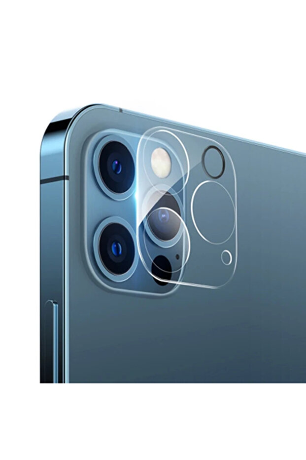 واقي كاميرا iPhone 12 Pro Max 6.7 Hat-Prince 9H ثلاثي الأبعاد كامل من الزجاج المقسى-(5775)