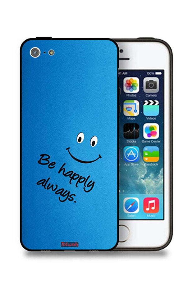 جراب حماية لجهاز Apple iPhone 5/5s/SE - كن سعيدًا دائمًا