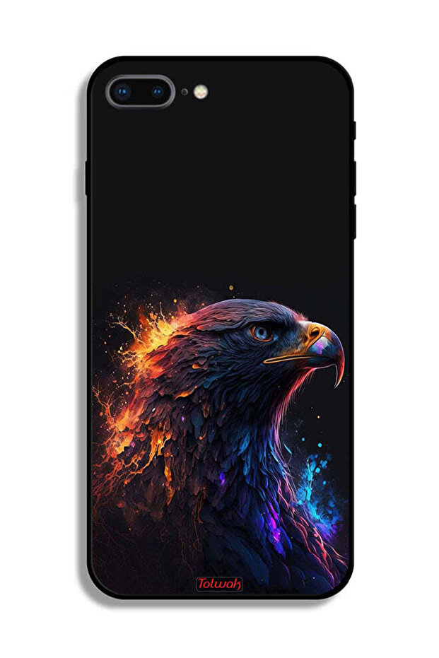 غطاء حماية لجهاز Apple iPhone 7 Plus بتصميم فن النسر - 2