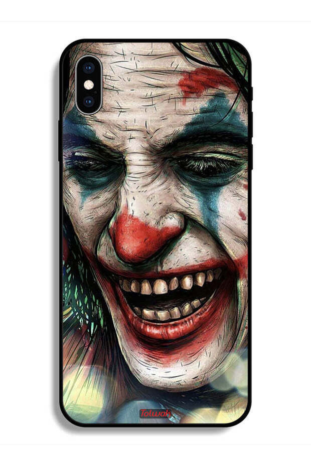 جراب واقٍ لهاتف Apple iPhone X - وجه الجوكر الضاحك