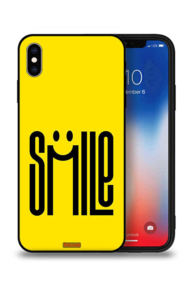 جراب حماية Apple iPhone XS Max برسومات ابتسامة
