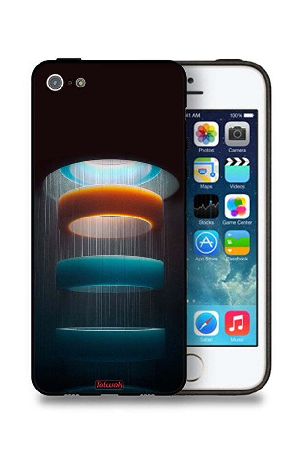 جراب حماية بتصميم حلقات لهاتف Apple iPhone 5/5s/SE