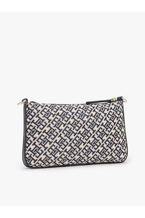 TH Monogram Jacquard Shoulder Pouch Bag - 3