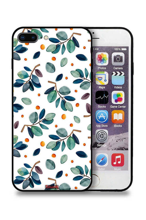 غطاء حماية لهاتف Apple iPhone 7 Plus بأوراق الشجر - 1