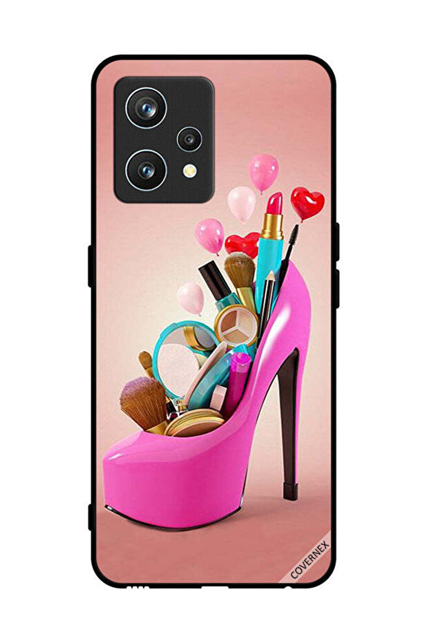 غطاء حماية لهاتف Realme 9 Pro Plus مع أدوات المكياج
