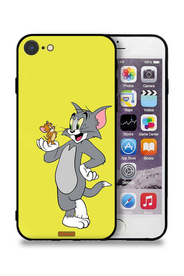 جراب حماية لجهاز Apple iPhone 7 بتصميم توم وجيري