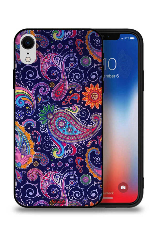 جراب حماية لجهاز Apple iPhone XR بنمط فن الماندالا