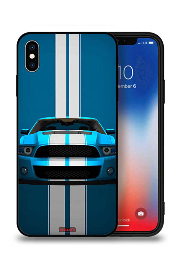 Apple iPhone XS Max Protective Case Car Abstract Art