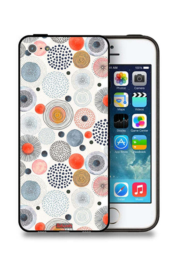 غطاء حماية من القطن بنقشة زهور لهاتف Apple iPhone 5/5s/SE
