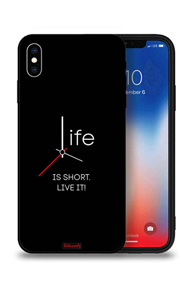 جراب حماية من Apple iPhone XS Max، الحياة قصيرة