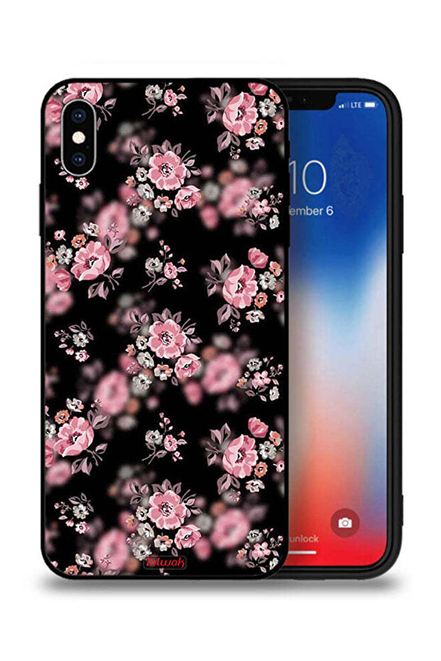 جراب حماية لهاتف Apple iPhone XS بنقشة زهور