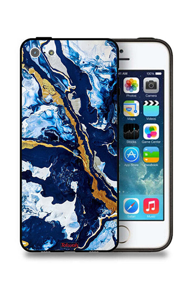 غطاء حماية لجهاز Apple iPhone 5/5s/SE برسومات فنية مزخرفة