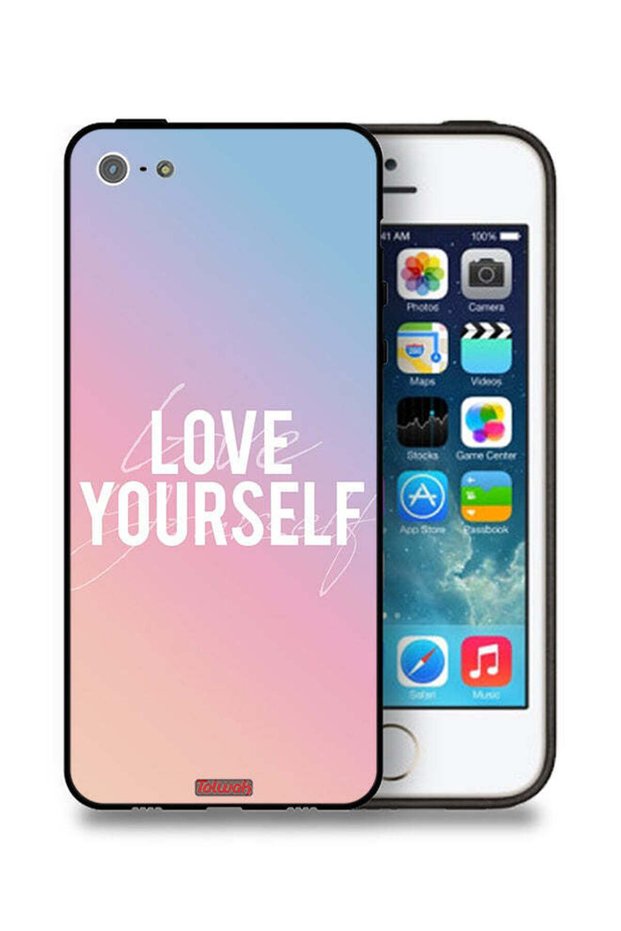 جراب حماية لجهاز Apple iPhone 5/5s/SE - Love Yourself
