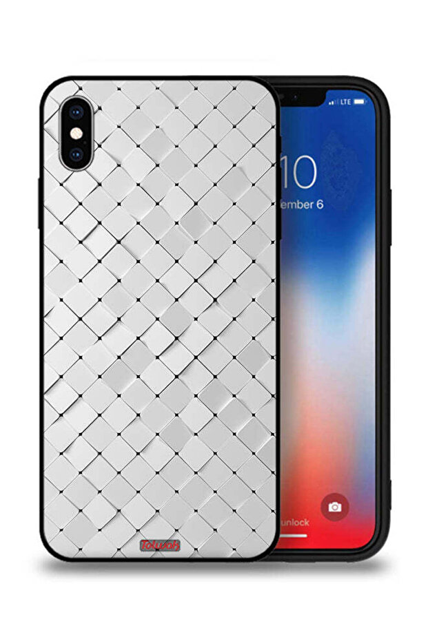 غطاء حماية لهاتف Apple iPhone XS Max بنقشة البلاط