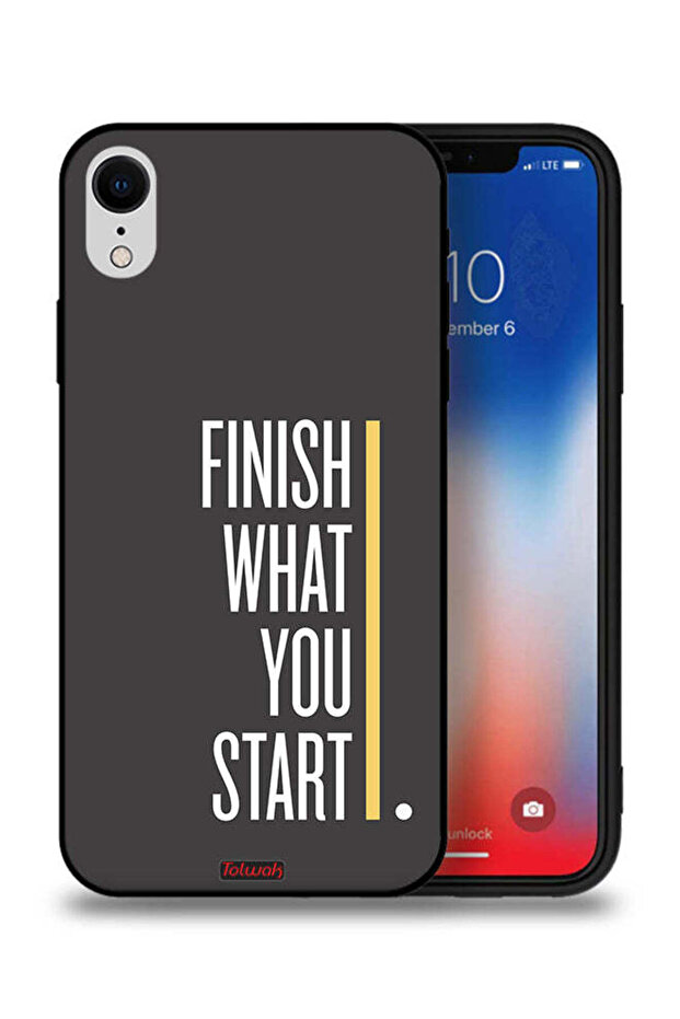 جراب حماية لجهاز Apple iPhone XR - أكمل ما تبدأ به