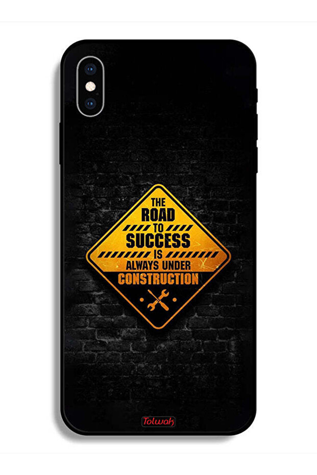 جراب حماية لهاتف Apple iPhone X الطريق إلى النجاح دائمًا قيد الإنشاء