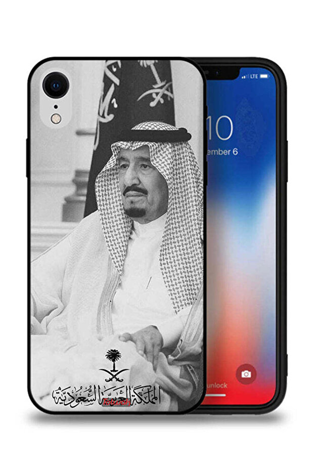 غطاء حماية لجهاز آيفون XR من آبل - الملك سلمان