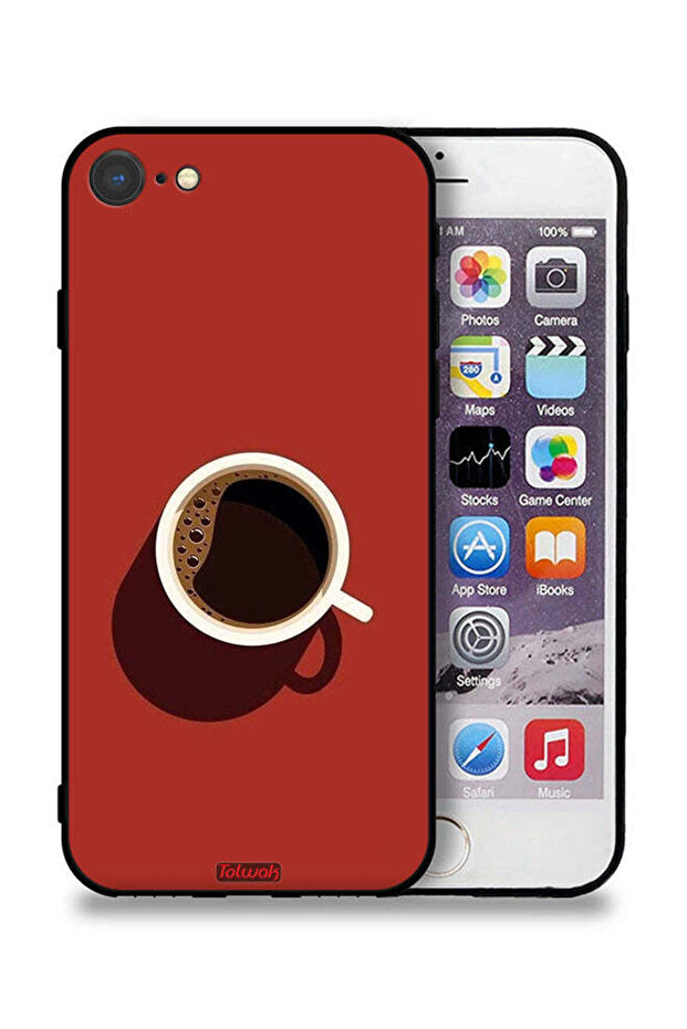 غطاء حماية لجهاز Apple iPhone 8 بتصميم فنجان قهوة