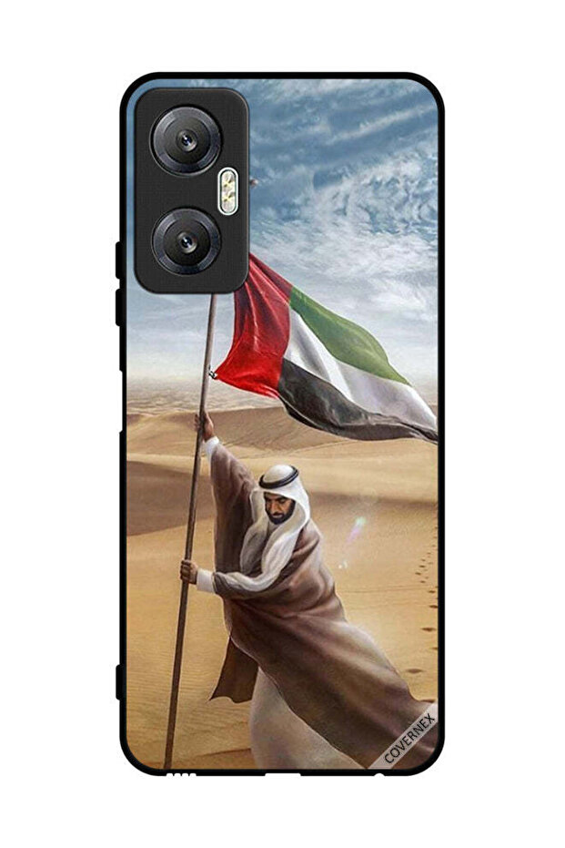 غطاء حماية لهاتف إنفينيكس هوت 20، يحمل علم الإمارات العربية المتحدة