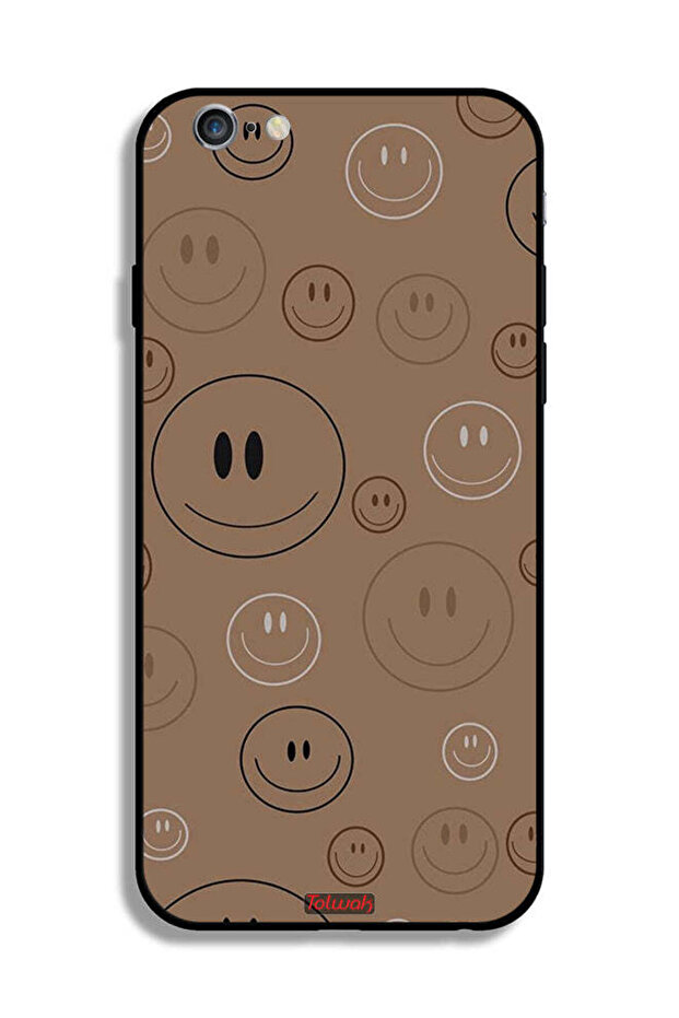 Apple iPhone 6 Plus/6s Plus Protective Case Smiley Faces Pattern - 2