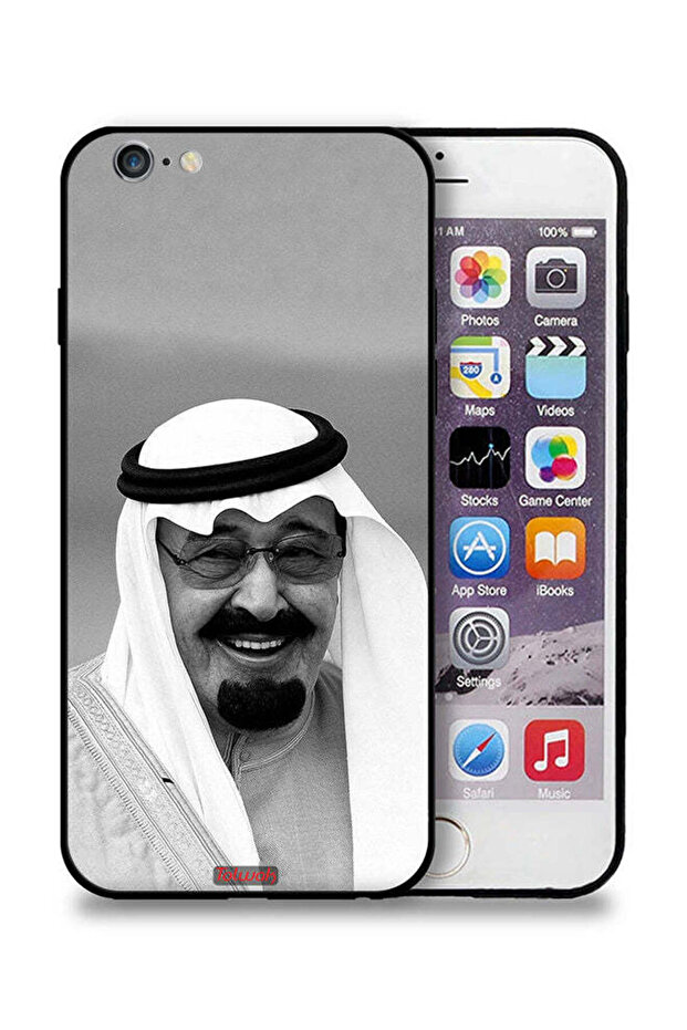 غطاء حماية لجهاز آيفون 6 بلس/6 إس بلس من آبل، صورة الملك عبدالله مبتسماً