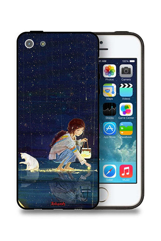 غطاء حماية لجهاز Apple iPhone 5/5s/SE - فن جمع النجوم