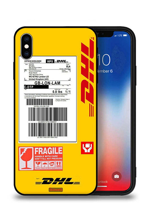 Apple iPhone XS Max Protective Case Dhl Sticker