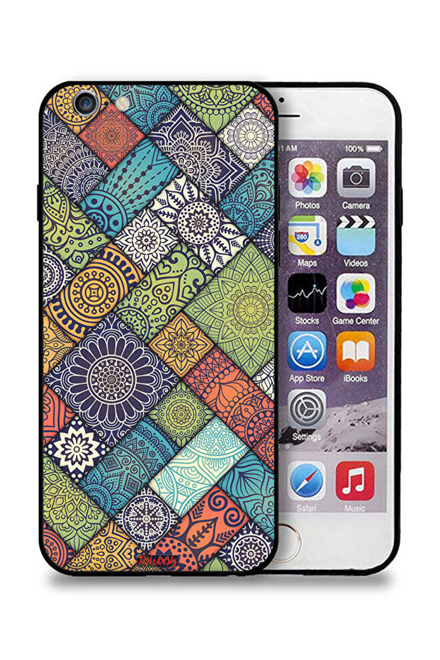 غطاء حماية لجهاز Apple iPhone 6 Plus/6s Plus بنمط ماندالا - 1