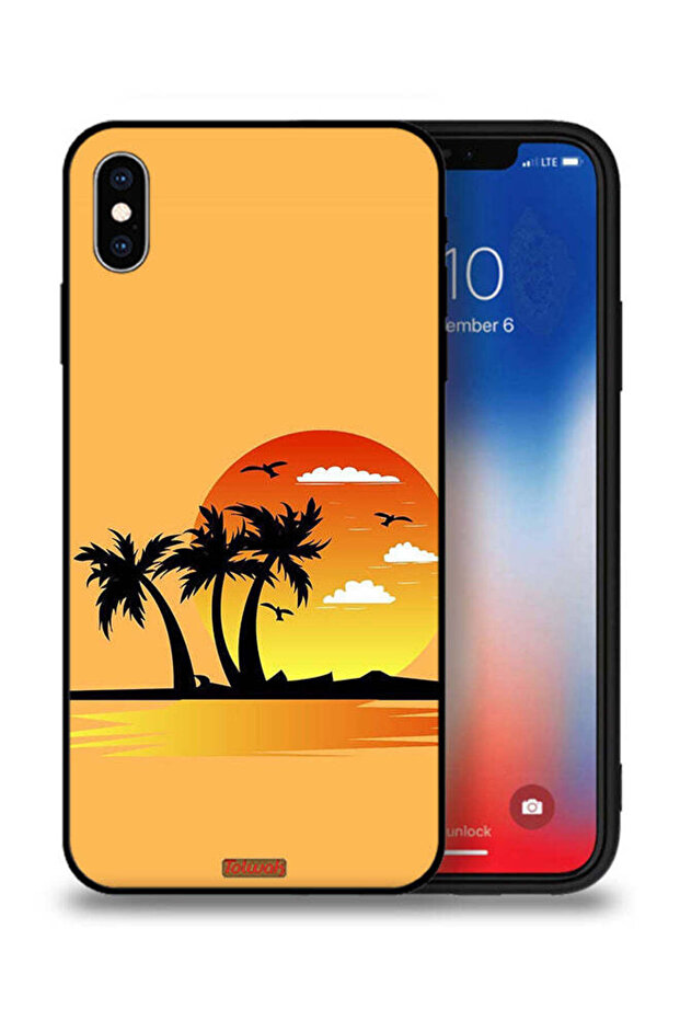 جراب حماية لجهاز Apple iPhone XS Max برسومات تجريدية