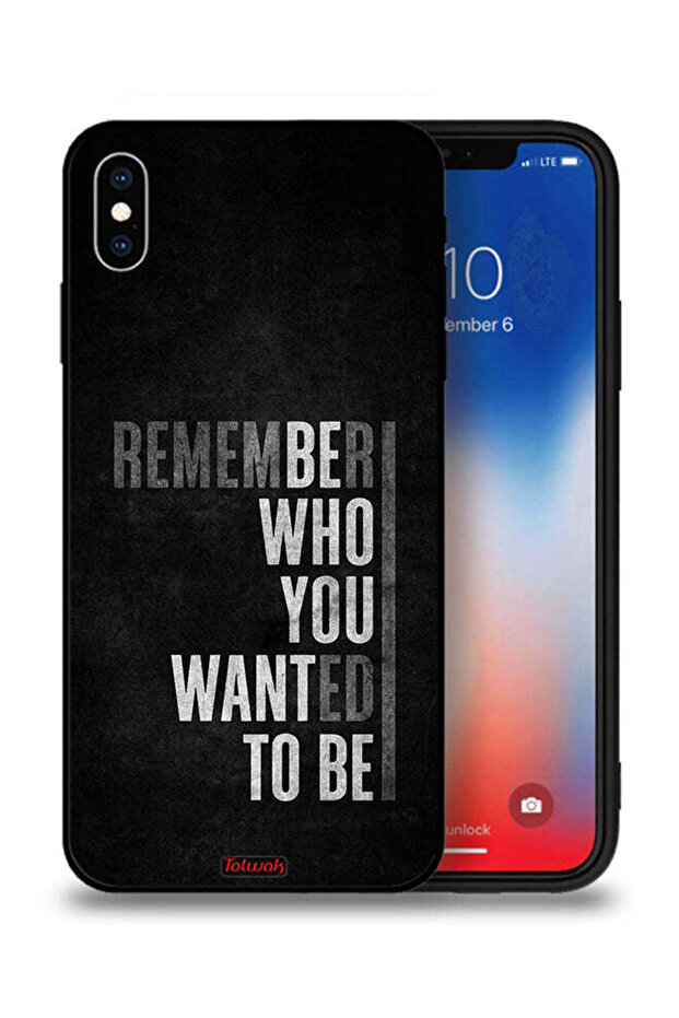 جراب حماية لجهاز Apple iPhone XS Max تذكر من أردت أن تكون