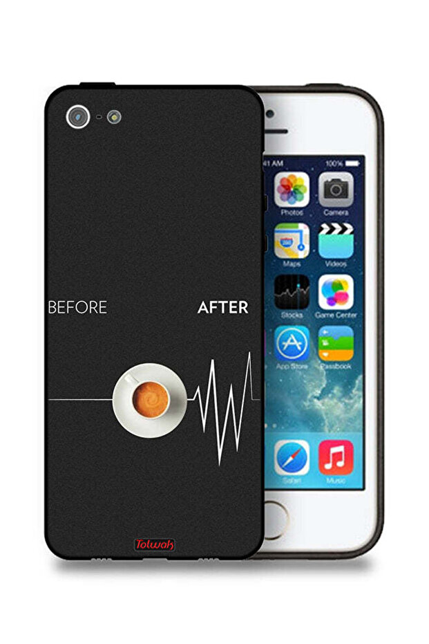 جراب حماية لجهاز Apple iPhone 5/5s/SE قبل وبعد