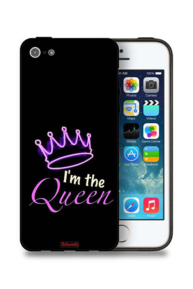 جراب حماية لجهاز Apple iPhone 5/5s/SE أنا الملكة