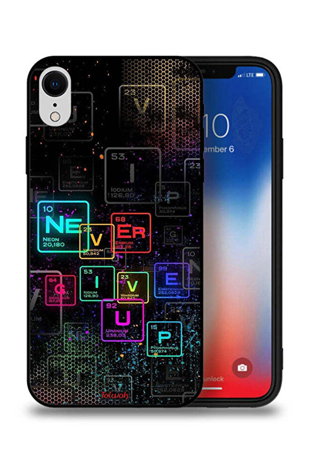 جراب حماية لجهاز Apple iPhone XR - فن Never Give Up