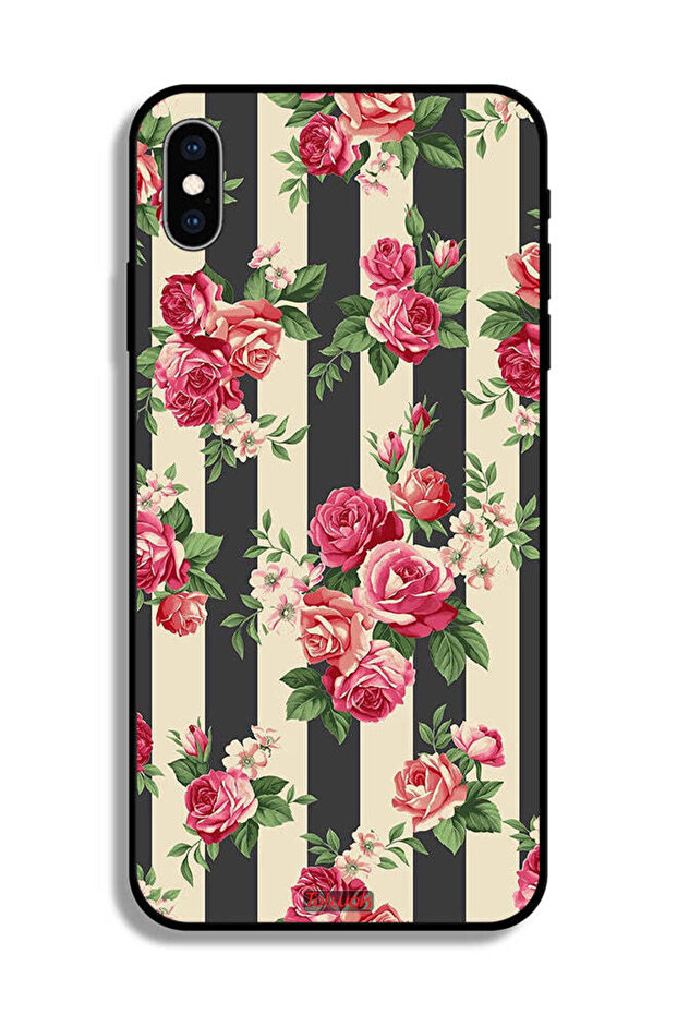 غطاء حماية لجهاز Apple iPhone XS بنقشة الورود - 2