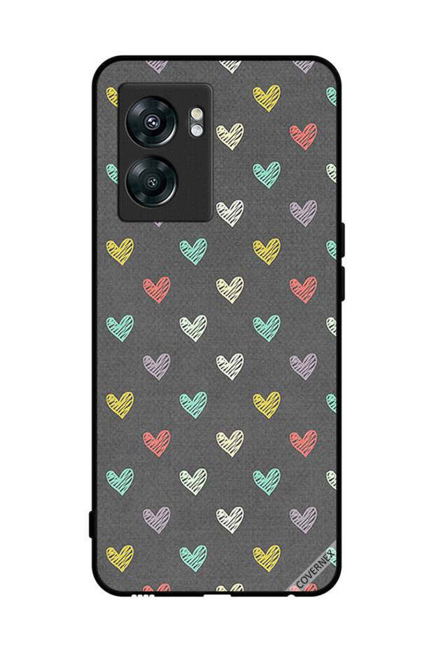 غطاء حماية لهاتف OnePlus Nord N300 بنقشة قلوب صغيرة
