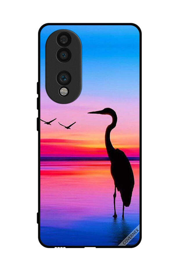 غطاء حماية لهاتف Honor 70 - شوك وطيور