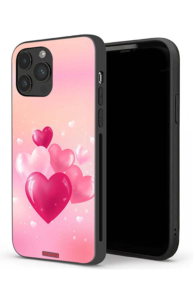 جراب حماية لجهاز Apple iPhone 13 Pro بتصميم قلوب جميلة