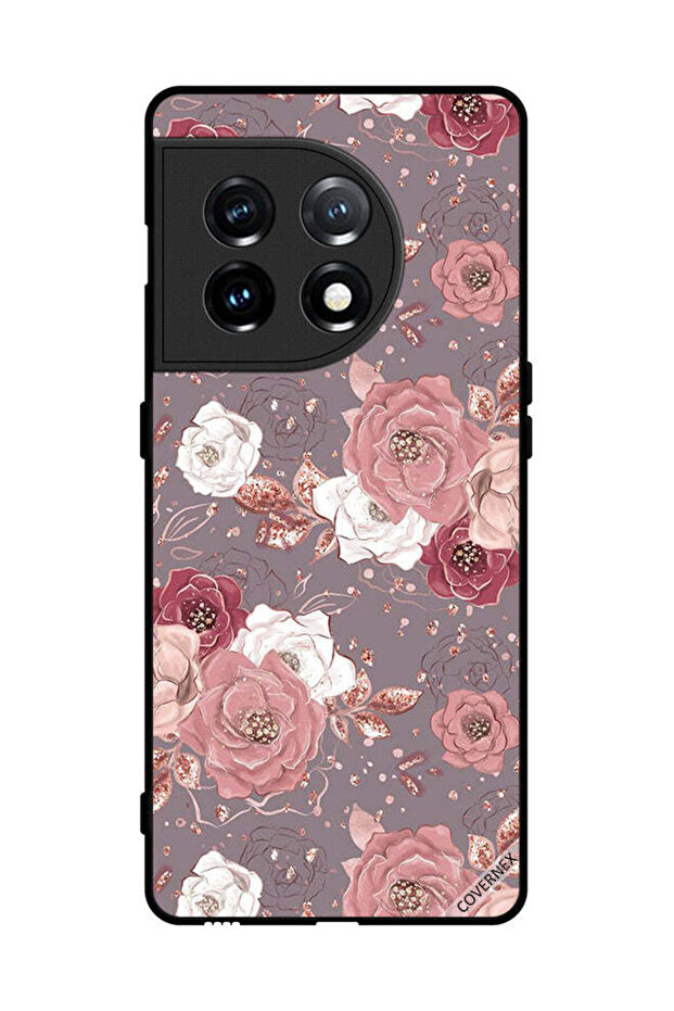غطاء حماية لهاتف OnePlus 11 بخلفية زهرية