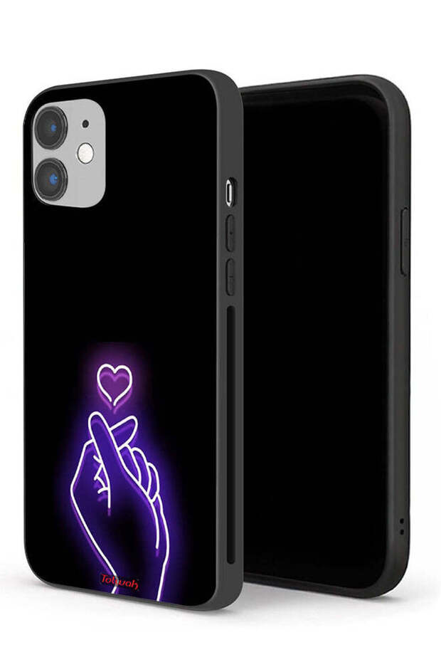 جراب حماية لجهاز Apple iPhone 12 على شكل قلب صغير