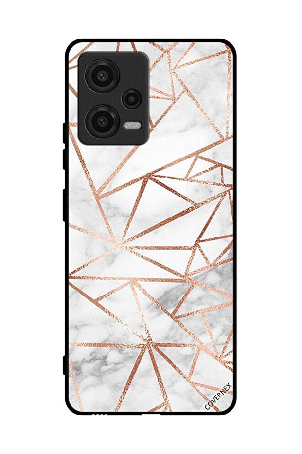 غطاء حماية لهاتف Xiaomi Poco X5 بنمط رخامي وورق حائط