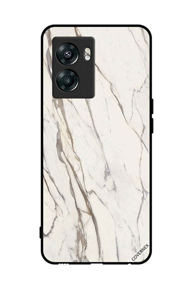 غطاء حماية لهاتف OnePlus Nord N300 بنمط تصميم رخامي