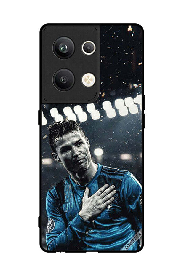 غطاء حماية لهاتف Oppo Reno 9 Pro Plus رونالدو وميسي في إطار واحد