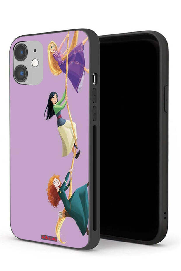 جراب حماية لجهاز Apple iPhone 12 بتصميم فن تسلق الفتيات