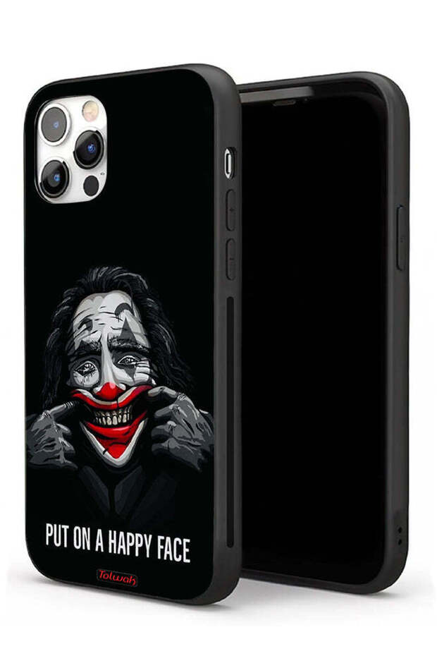 غطاء حماية لجهاز Apple iPhone 11 Pro Max بتصميم وجه سعيد
