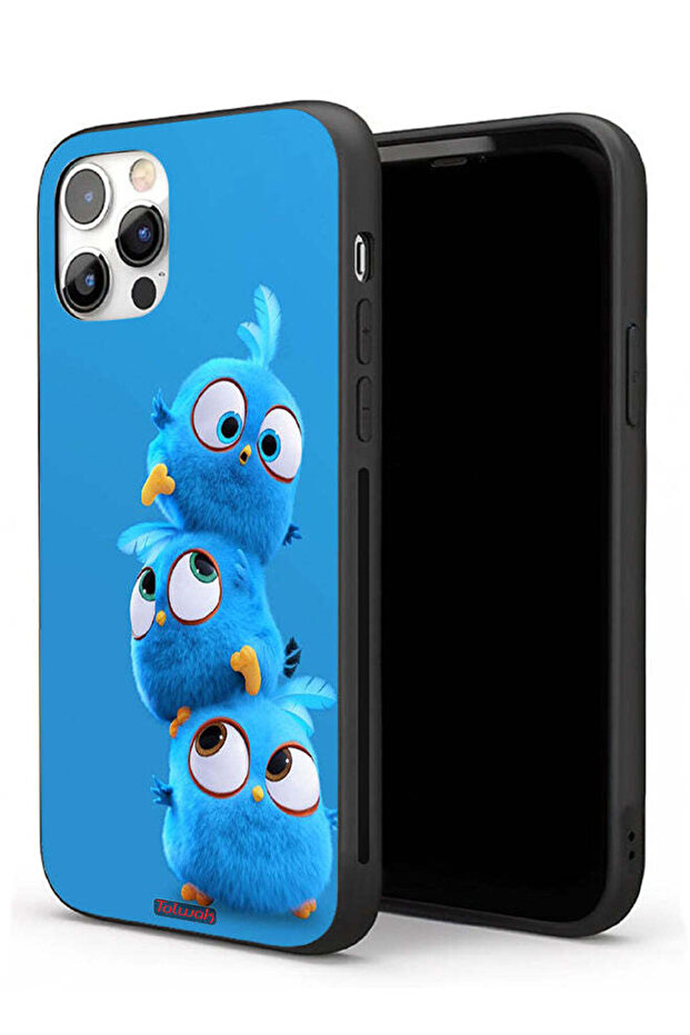 جراب حماية لجهاز Apple iPhone 11 Pro Max بنقشة طيور لطيفة