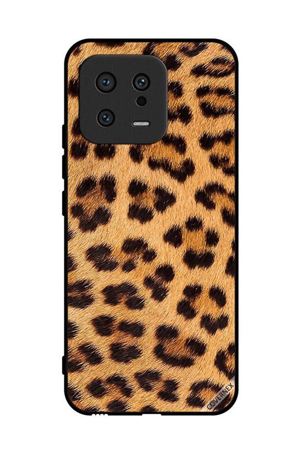 غطاء حماية لهاتف شاومي 13 بنمط جلد النمر - 1