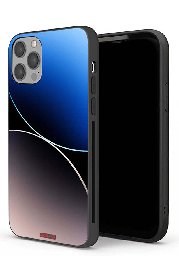 جراب حماية لجهاز Apple iPhone 12 Pro Max بنمط خطوط منحنية - 1