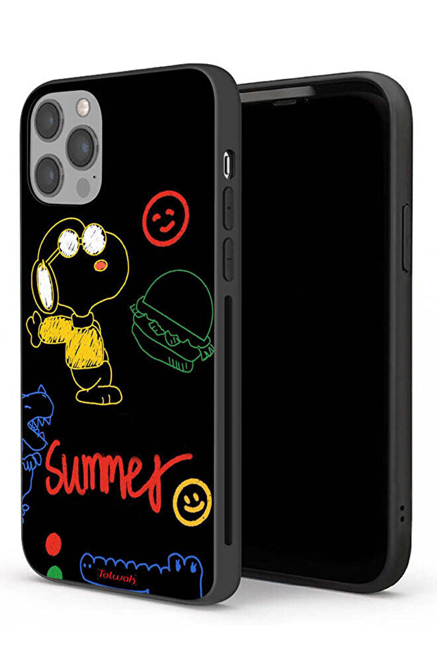 جراب حماية لجهاز Apple iPhone 12 Pro ملصق صيفي