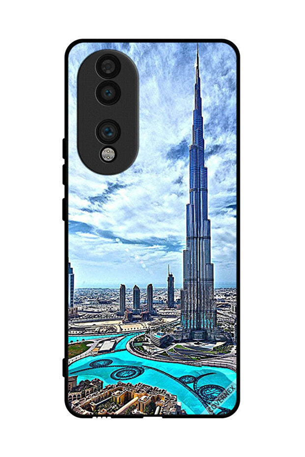 غطاء حماية لهاتف Honor 70 برج خليفة - غيوم تلامس السحاب