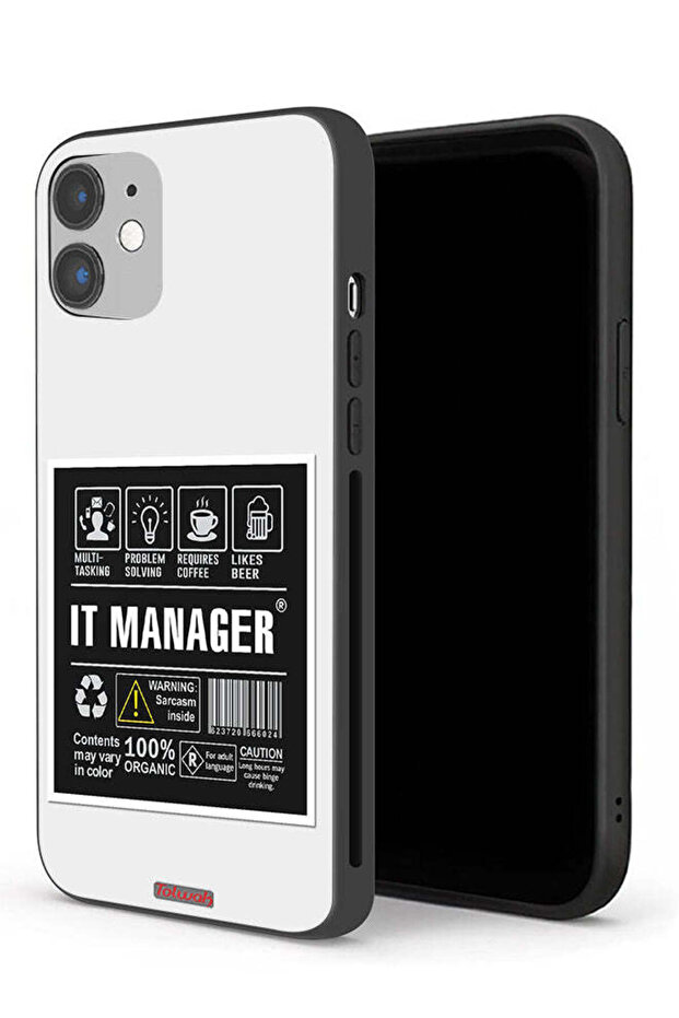 جراب حماية لجهاز Apple iPhone 12 - ملصق مدير تكنولوجيا المعلومات